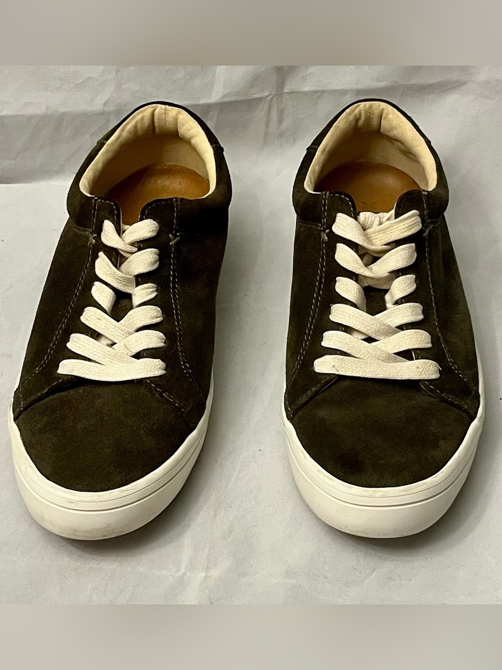 Frye Women's Kerry Green Suede Low-Top Sneakers 9